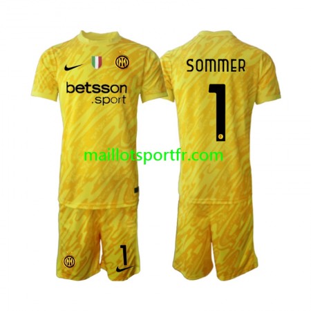 Maillot de Foot Inter Milan Yann Sommer 1 Gardien Enfant Exterieur 2024/25